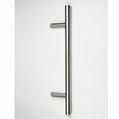 Heavy Duty Stainless Steel Polished  Offset Single Glass Door Push Pull Handle