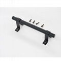 Barn Door Handles, Black Solid Steel,