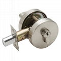 Zinc Alloy Grade 3 Single Cylinder Round Deadbolt Lock Entry Door Knob Lock 1
