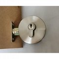 Zinc Alloy Grade 3 Single Cylinder Round Deadbolt Lock Entry Door Knob Lock 2