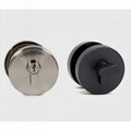 Zinc Alloy Grade 3 Single Cylinder Round Deadbolt Lock Entry Door Knob Lock 3