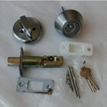 Zinc Alloy Grade 3 Single Cylinder Deadbolt Lock  Contemporary door knob