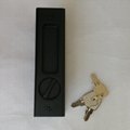 Sliding Door Lock Invisible Recessed Handle , Keyed Pocket door Mortise lock  4