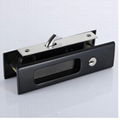 Sliding Door Lock Invisible Recessed Handle , Keyed Pocket door Mortise lock  5