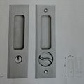 Sliding Door Lock Invisible Recessed Handle , Keyed Pocket door Mortise lock  11