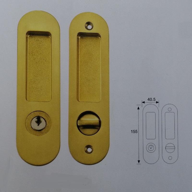 Furniture Hardware, Sliding Door Mortise Lock Set Invisible Recessed Handle 5