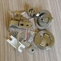 Keyed Pocket Sliding Door Lock, Invisible Recessed Handle, Furniture Hardware  4