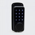 Keyless Enty Door Lock , Fingerprint Electronic Keypad Deadbolt Lock 4