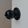 Matte Black Door Knobs with Lock and Keys, Interior/Exterior Knob for Entry   4