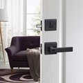 Front Door/Exterior Door Lockset with lever handle and Single Cylinder Deadbolt 7