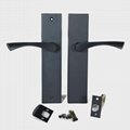 Long Plate Lock Tubular Lever Set, High quality Zinc Alloy  Door Handle