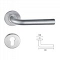 Stainless Steel Mortise Handle Lock Single Cylinder Door Lever Rose Lock 3