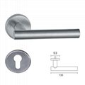 Stainless Steel Mortise Handle Lock Single Cylinder Door Lever Rose Lock 5