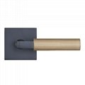Knurled lever handle