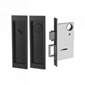 Modern Rectangular Pocket Sliding Door Mortise Lock, Heavy Duty Keyed Entry Lock 1