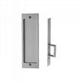  Rectangular Mortise Lock for Sliding Barn Door, Passage lockset 2