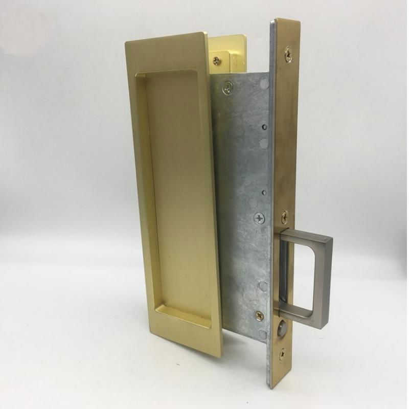  Rectangular Mortise Lock for Sliding Barn Door, Passage lockset 4