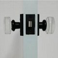 Modern Disc Crystal Door Knob, Passage Set, High Grade Door Lock Keyless 4