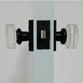 Modern Disc Crystal Door Knob, Passage Set, High Grade Door Lock Keyless