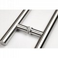 Stainless Steel Polished Glass Door Push Pull Handle Furniture/office Haredware