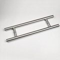 Stainless Steel Polished Glass Door Push Pull Handle Furniture/office Haredware 2