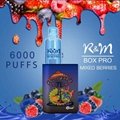 R&M Box Pro 6000 puffs good tastes mesh coil rechargeable disposable vape  5