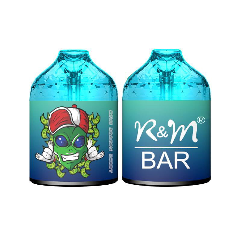 R&M BAR 9000 puffs strong flavors RGB light disposable vape  2