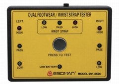Dual Footwear and Wrist Strap Tester，001-6506