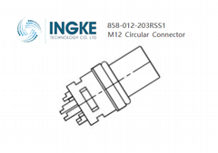 858-012-203RSS1, Circular Connector, 12 Position, Plug, Female, Sockets, Solder 