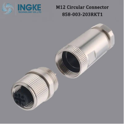 858-003-203RKT1, 3 Position, Circular Connector, Plug, Female, Sockets, Solder C