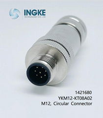 INGKE, YKM12-KT08A02,1421680, M12, Circular Connector