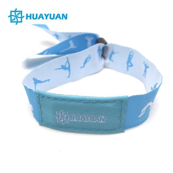 Custom Printing Woven NFC Bracelet RFID Fabric Wristband for Events 3