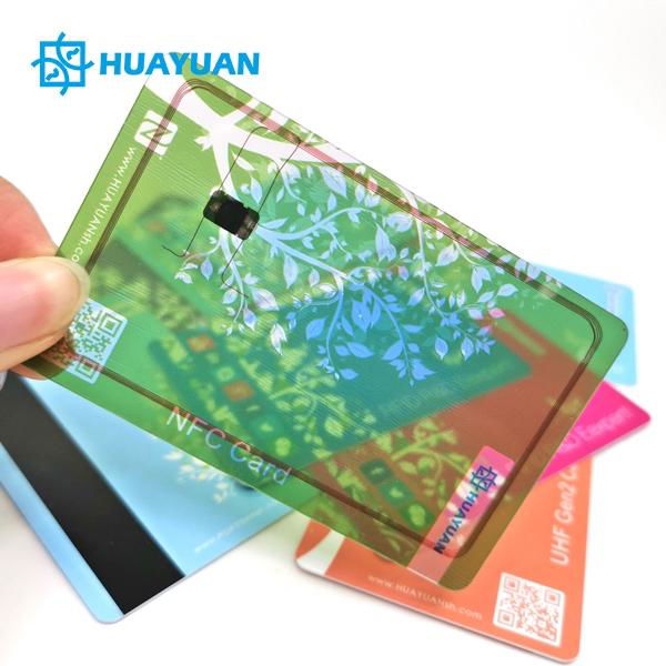 Professional Manufacturer Plastic PVC RFID Card with LF HF UHF Dual Chip 2