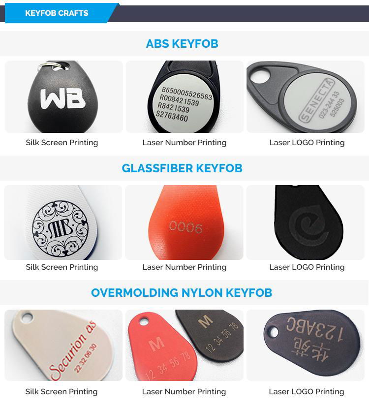 NFC Keyfob Smart Keychain RFID Key Fob Tag 5