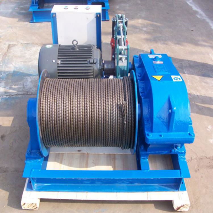 JM model slow speed wire rope electric winch  