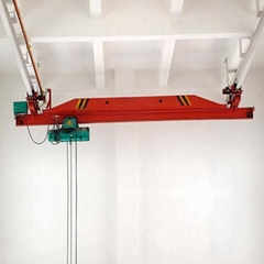 5T LX Span 15m h 6m Suspension Single Girder Overhead Crane Ground