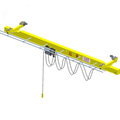 Single Girder Overhead Crane Light Weight Remote Control European Style