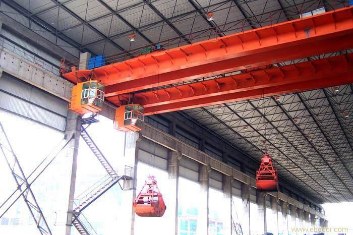 5/5 Ton Electric Double Girder Overhead Crane with Hook and Grab  2
