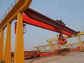 5/5 Ton Electric Double Girder Overhead Crane with Hook and Grab  4