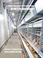 Automatic broiler chicken cage for poultry farming equipment