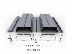 江苏海安建筑钢构厂家YX76-344-688开口楼承板