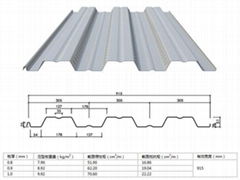 上海建筑钢构厂家YX51-305-915开口楼承板