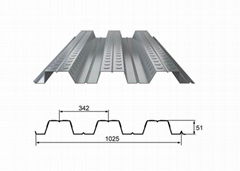 上海建築鋼構廠家YX51-342-1025開口樓承板