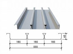 上海建築鋼構廠家YX65-185-555閉口樓承板