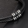 Punk Style Multilayer Black Braided Leather Bracelet 5