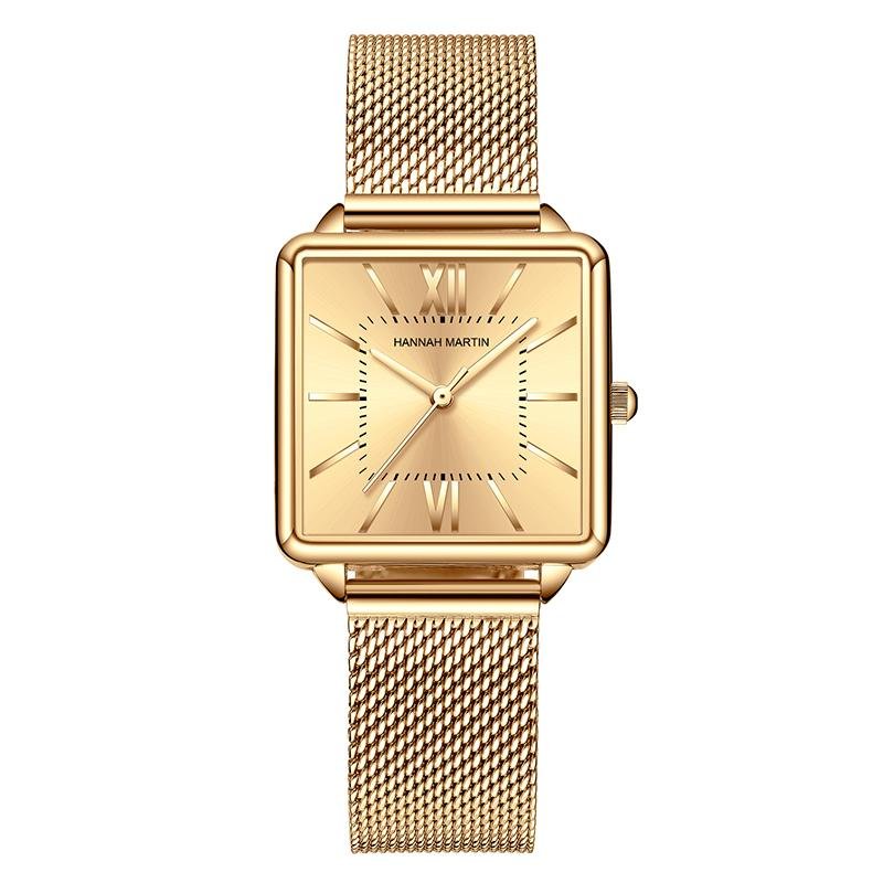 Fashion Luxury Lady's Quartz Wrist Stainless Steeel Strap Square Watches 2