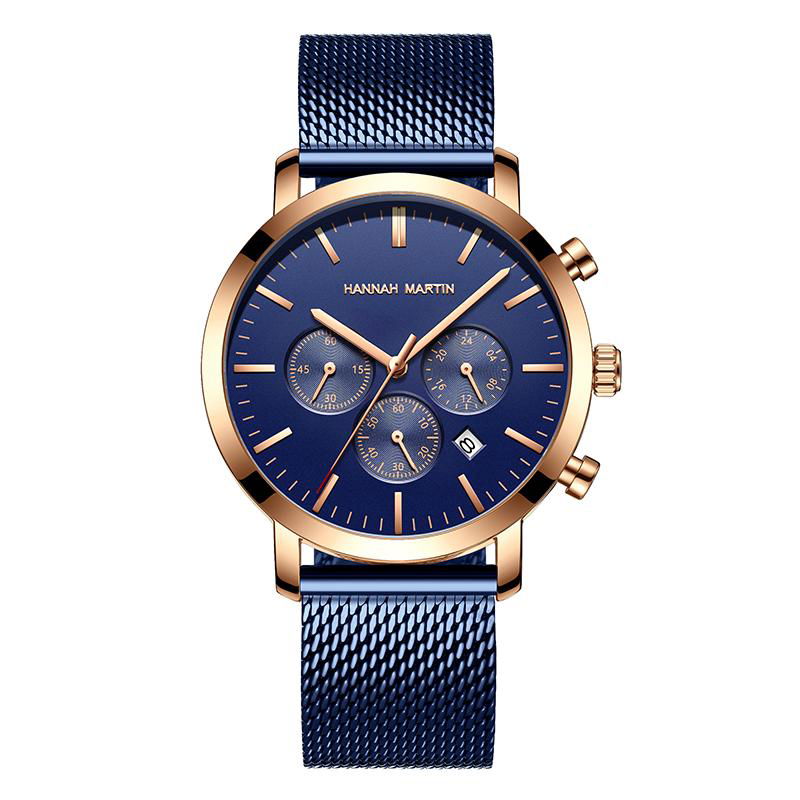 Men's Quartz Watches Waterproof Chronograph Business Waterproof Wrist Watch