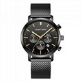 Men's Quartz Watches Waterproof Chronograph Business Waterproof Wrist Watch 2