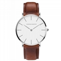 Wholesale Waterproof Quartz Watch With Leather for Men Women 4