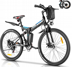 Electric Bike for Adults, Folding Electric Mountain Bicycle Adults 26 inch E-Bik